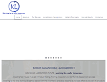 Tablet Screenshot of karandikarlab.com